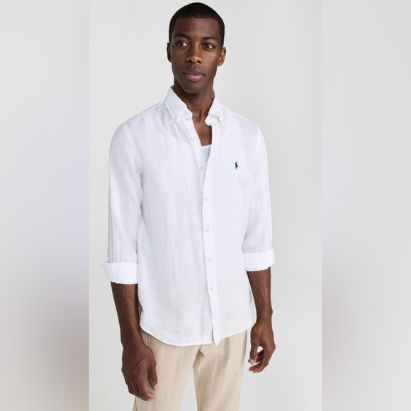 Polo Ralph Lauren - Men’s Linen Lightweight Button Down- Size 2XB - Picture 2 of 8
